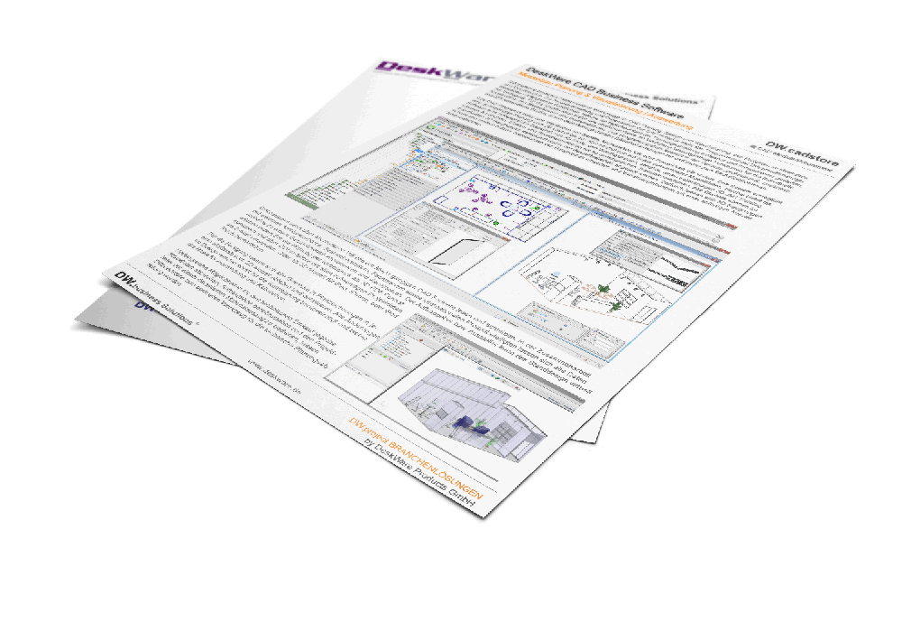 Datenblatt DW.cadstore - CAD Planung, Design und Visualisierung