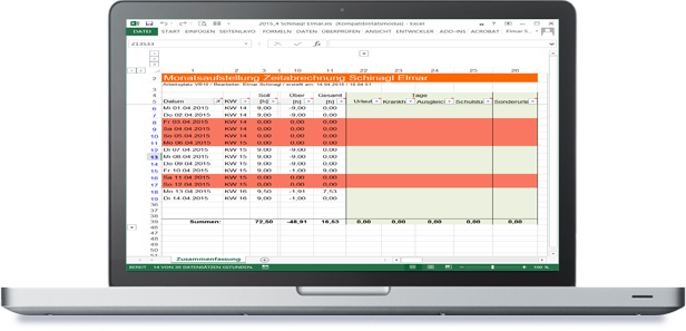 Excel Auswertung