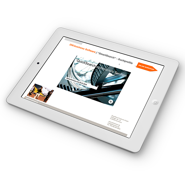 Online Workshop - "Quicksearch" Suchen Online Workshop - "Quicksearch" Suchen