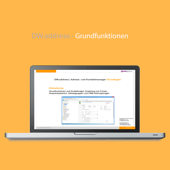 DW.address Grundfunktionen