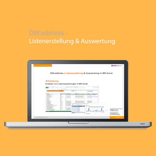 DW.address Listenerstellung in MS Excel