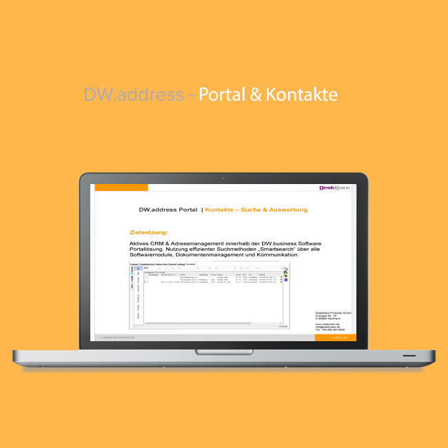 DW.address Portal & Kontakte