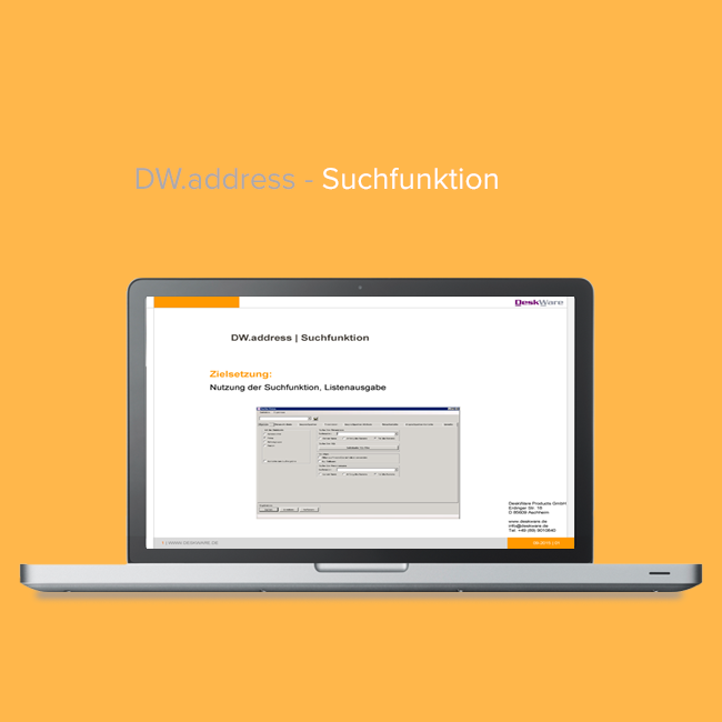 DW.address Suchfunktionen