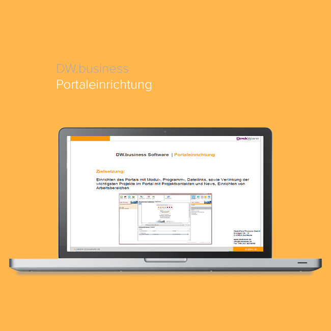 DW.business - Portaleinrichtung