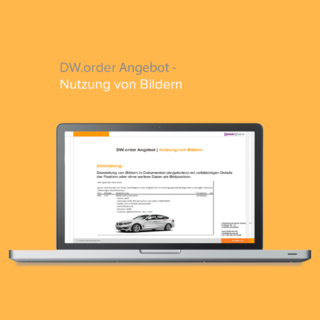 DW.order - Bilder in Positionen