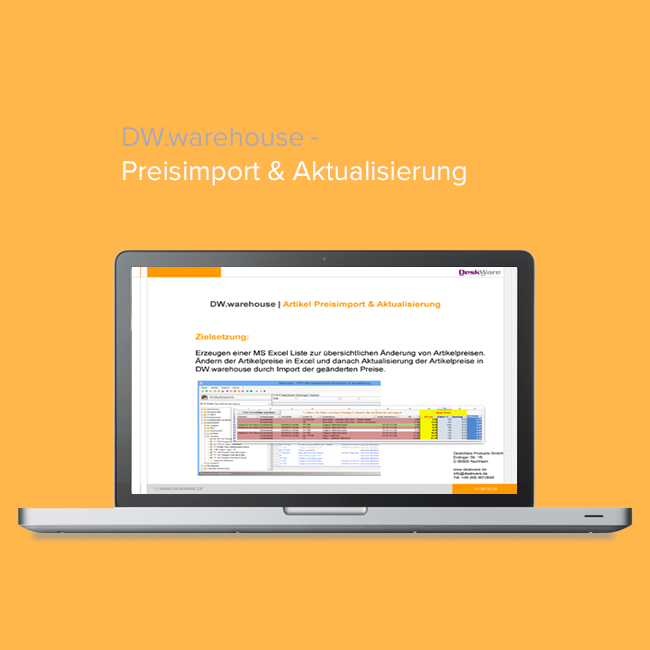 DW.warehouse - Artikel Preisimport & Aktualisierung